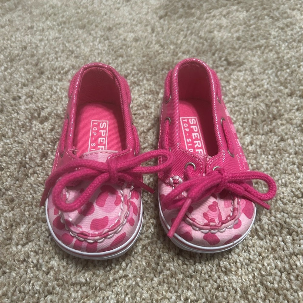 Sperry Baby Crib Shoes in Pink